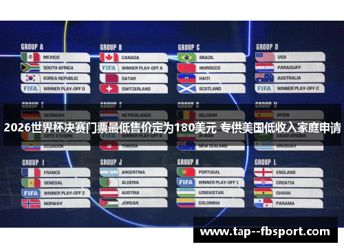 2026世界杯决赛门票最低售价定为180美元 专供美国低收入家庭申请