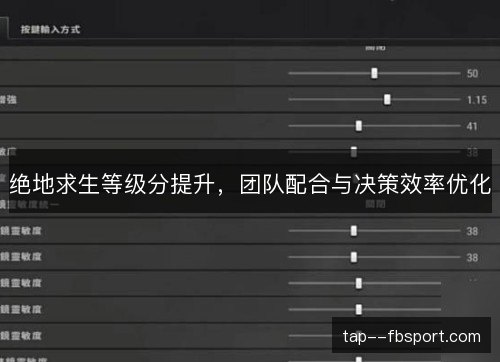 绝地求生等级分提升，团队配合与决策效率优化